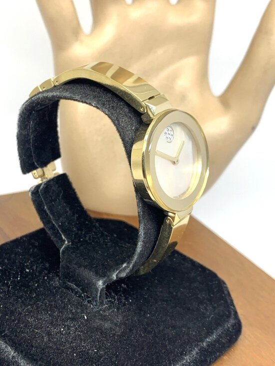 Movado Women\'s Watch 3600938 Bold Swiss Quartz Mother of Pearl Dial Gold Bangle main image 8